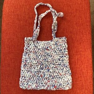 Handmade Upcycled Plastic Bags Reusable Tote Bag Boho